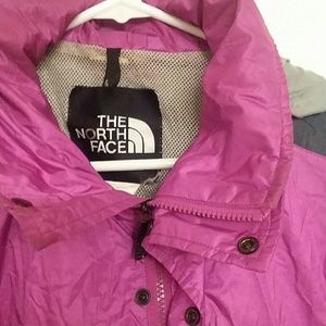 Northface pink and grey windbreaker